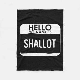 Shallot Costume Shirt Funny Easy Halloween Outfit Fleece Blanket