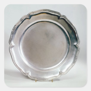 Shallow dish, Spanish, 1736 Square Sticker