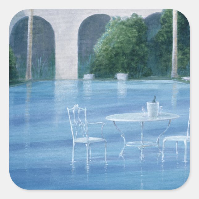 Shallow End Square Sticker (Front)