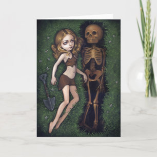 "Shallow Grave" Greeting Card