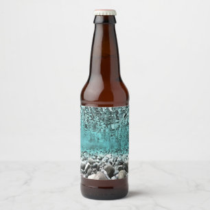 Shallow Waters Artistic Aegean Art Beer Bottle Label