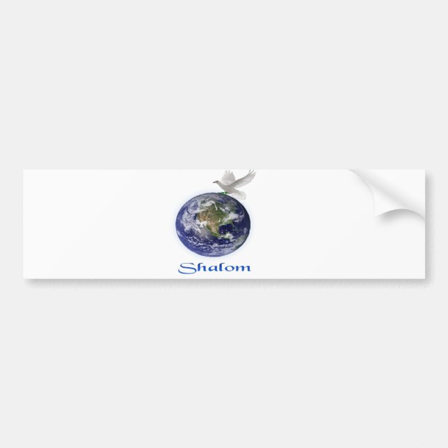 shalom bumper sticker (Front)