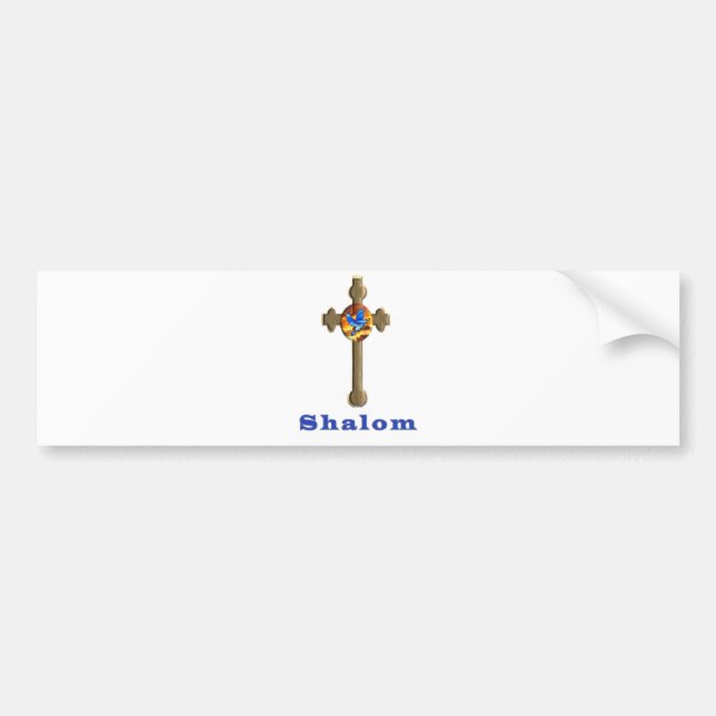 Shalom Bumper Sticker (Front)