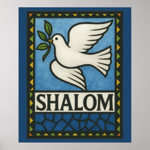 Shalom Dove Peace Earth                            Poster