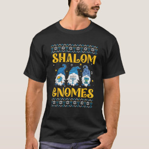 Shalom Gnomes Funny Hanukkah Ugly Sweater for Jewi