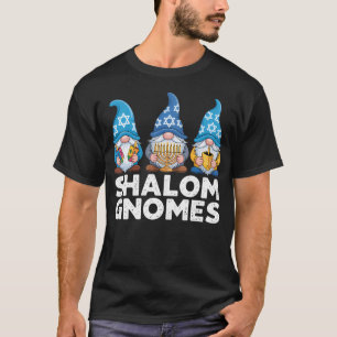 Shalom Gnomes Funny Jew Hanukkah 	s Chanukah Pjs W T-Shirt