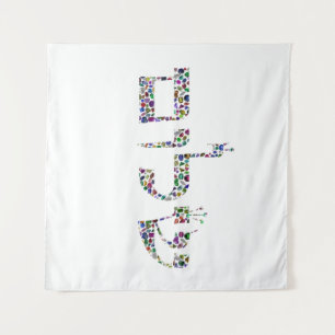 Shalom made with Gemstones in All Colours Tapestry