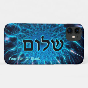 Shalom On Blue Fractal Case-Mate iPhone Case