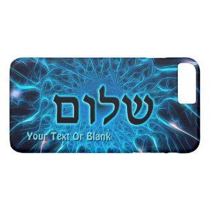 Shalom On Blue Fractal Case-Mate iPhone Case