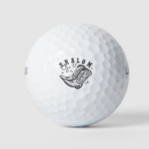 Shalom Y'all Cowboy Jewish Hanukkah West  Golf Balls