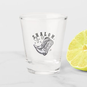 Shalom Y'all Cowboy Jewish Hanukkah West Shot Glass
