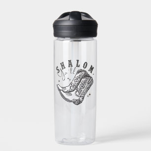 Shalom Y'all Cowboy Jewish Hanukkah West  Water Bottle