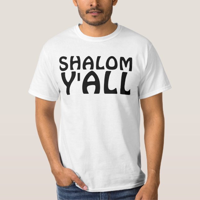 SHALOM Y'ALL funny t-shirts (Front)