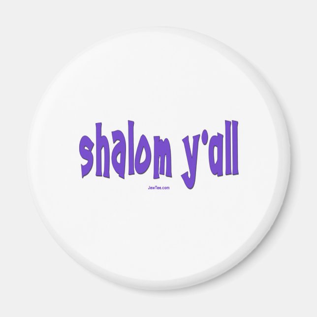SHALOM Y'ALL GIFTS MAGNET (Front)
