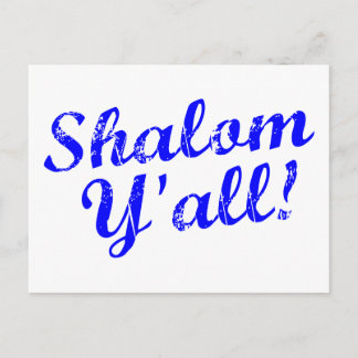Shalom Y'all! Postcard