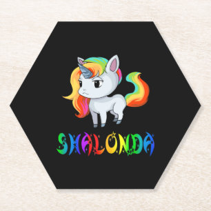 Shalonda Unicorn Paper Coaster