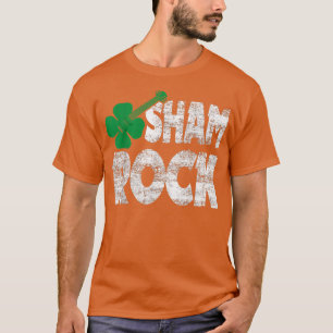 Sham Rock Funny St Patricks Day With Shamrock Gui T-Shirt