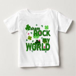 Sham Rock My World with Shamrocks Baby T-Shirt