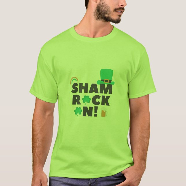 "SHAM ROCK N! " MEN'S T-SHIRT (Front)