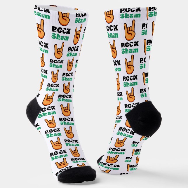 Sham-ROCK | Rockstar Fingers Socks (Angled)