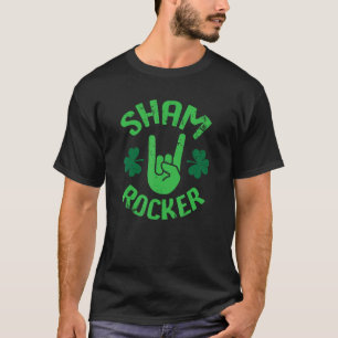 Sham Rocker Funny Rock Musician St. Patty's Day Cl T-Shirt