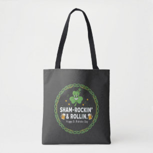 Sham-Rockin' & Rollin' St. Patrick's Day Music Lov Tote Bag