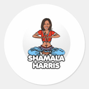 Shamala Harris Classic Round Sticker