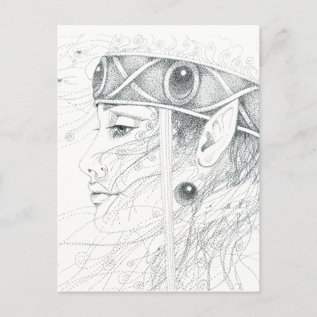 Shaman angel guide postcard (Front)