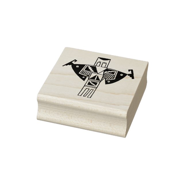 Shaman Petroglyph Design Rubber Stamp (Stamp)