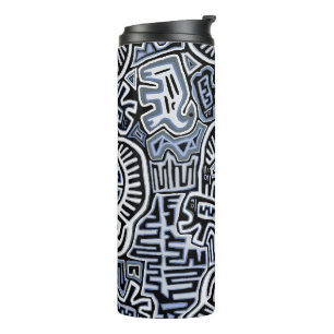 Shaman Peyote Ritual Mola Thermal Tumbler
