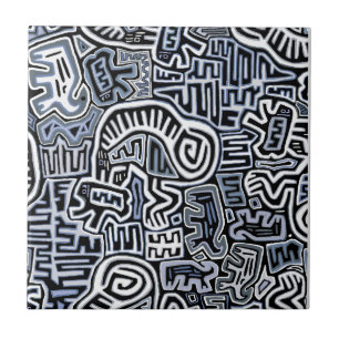 Shaman Peyote Ritual Mola Tile