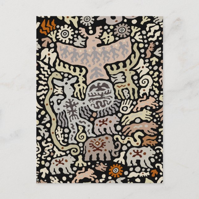 Shaman Peyote Ritual Postcard (Front)