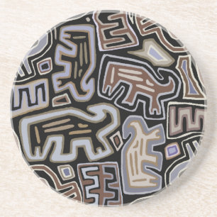 Shaman Peyote Serpent Ritual Spirits Coaster