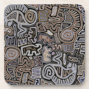 Shaman Peyote Serpent Ritual Spirits Coaster