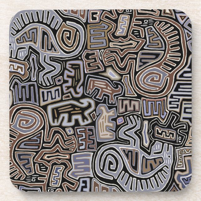 Shaman Peyote Serpent Ritual Spirits Coaster (Front)