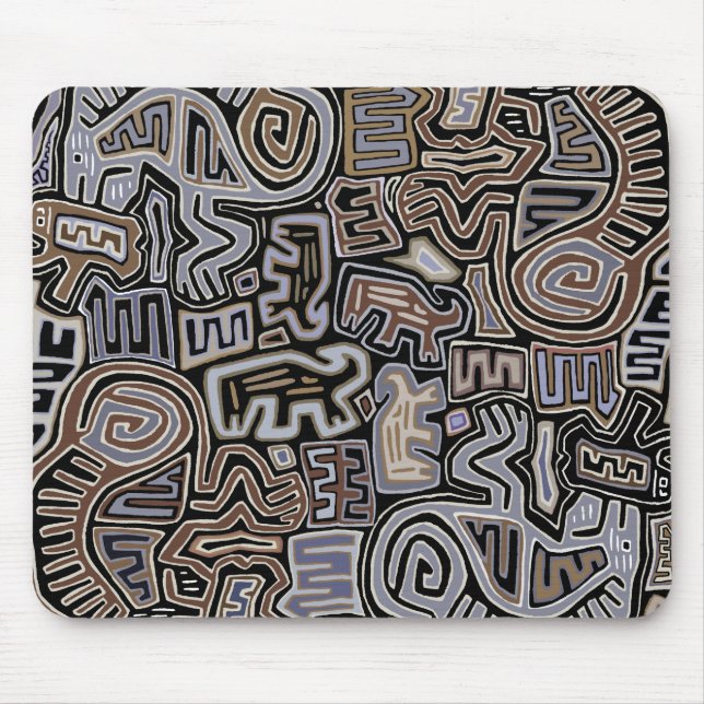 Shaman Peyote Serpent Ritual Spirits Mouse Pad (Front)