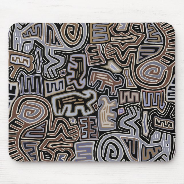 Shaman Peyote Serpent Ritual Spirits Mouse Pad (Front)