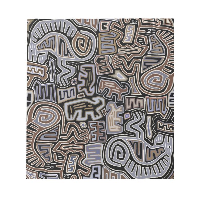 Shaman Peyote Serpent Ritual Spirits Notepad (Front)