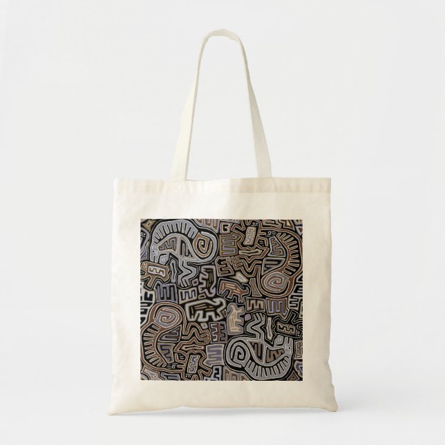 Shaman Peyote Serpent Ritual Spirits Tote Bag (Front)