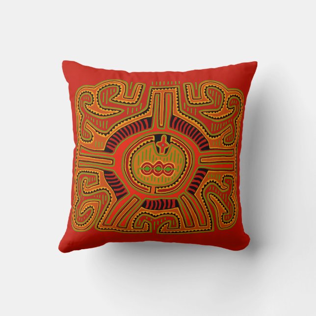 Shaman Peyote Vision Cushion (Back)