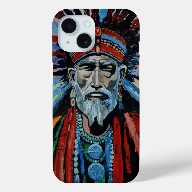 shaman, sorcerer, protector, amulet, grandfather Case-Mate iPhone case (Back)