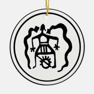 Shaman & the Ancestral Spirit Guides Ceramic Tree Decoration