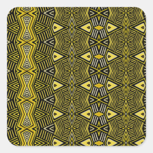 Shaman Tribal Shield Square Sticker