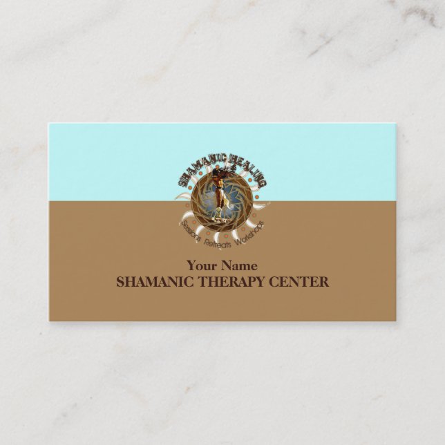 SHAMANIC HEALING - Business Card (Front)