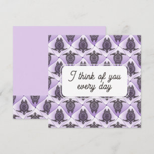 Shamanic Sea TURTLE - Pattern 2 Card