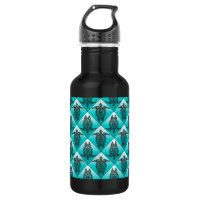 Shamanic Sea Turtles Pattern - cyan