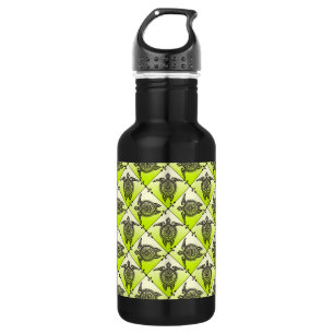 Shamanic Sea Turtles Pattern - green 532 Ml Water Bottle