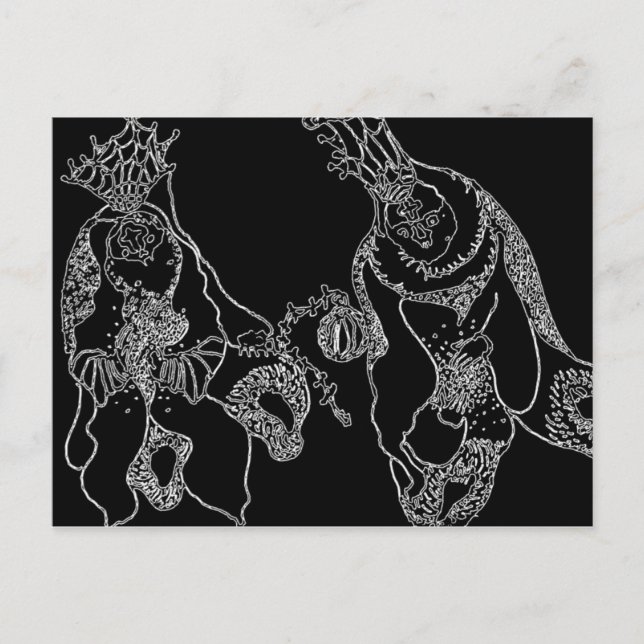 Shamans b+w postcard (Front)