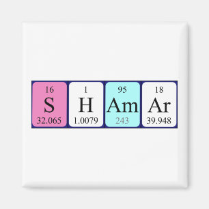 Shamar periodic table name magnet