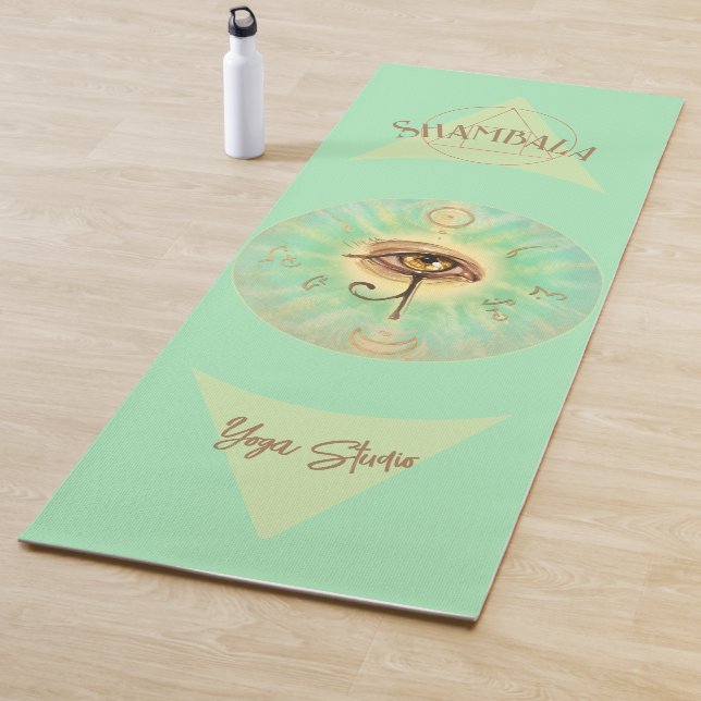 Shambala Yoga Studio - Eye of Horus artful Yoga Mat (In Situ)